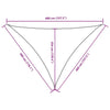 Parasole a Vela Triangolare in Tessuto Oxford Rivestito in PU 3×4×4 m Rosso - Image 80 of 250