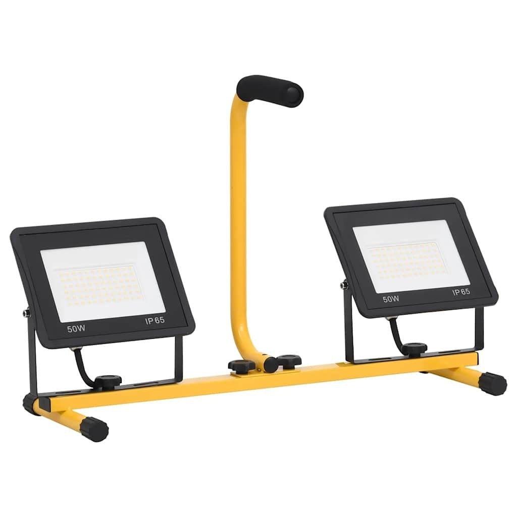 Faretto a LED con Maniglia 2×50W Alluminio e Acciaio 58,5×37,5 cm Nero e Giallo - Image 202 of 250