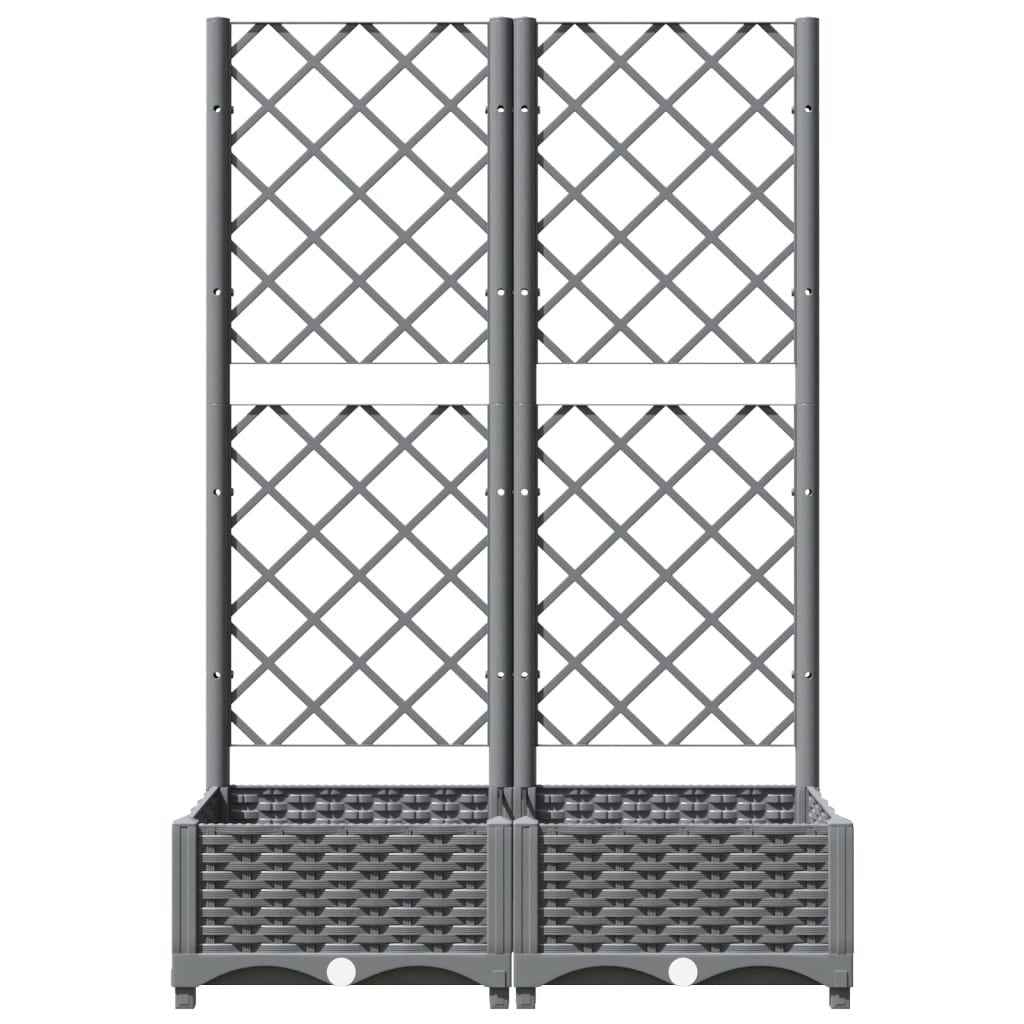 Fioriera da Giardino e Graticcio Grigio Chiaro 80×40×121,5cm PP - Image 69 of 250