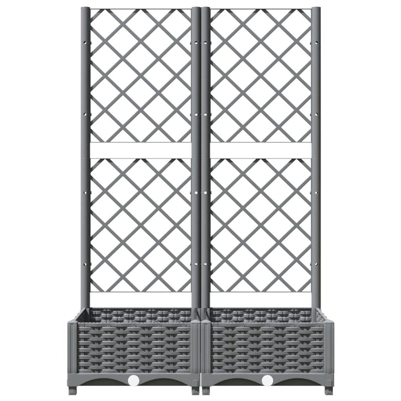 Fioriera da Giardino e Graticcio Grigio Chiaro 80×40×121,5cm PP - Image 69 of 250