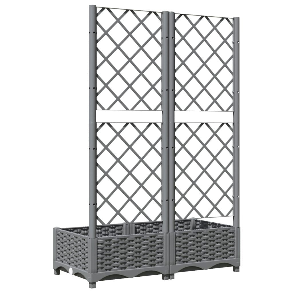 Fioriera da Giardino e Graticcio Grigio Chiaro 80×40×121,5cm PP - Image 99 of 250