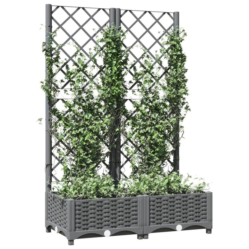 Fioriera da Giardino e Graticcio Grigio Chiaro 80×40×121,5cm PP - Image 107 of 250