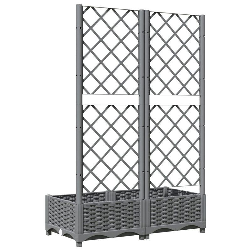 Fioriera da Giardino e Graticcio Grigio Chiaro 80×40×121,5cm PP - Image 75 of 250