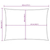 Parasole a Vela in Tessuto Oxford Rettangolare 3×4,5 m Crema - Image 108 of 250