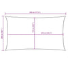 Parasole a Vela in Tessuto Oxford 2×4,5 m Giallo - Image 80 of 250