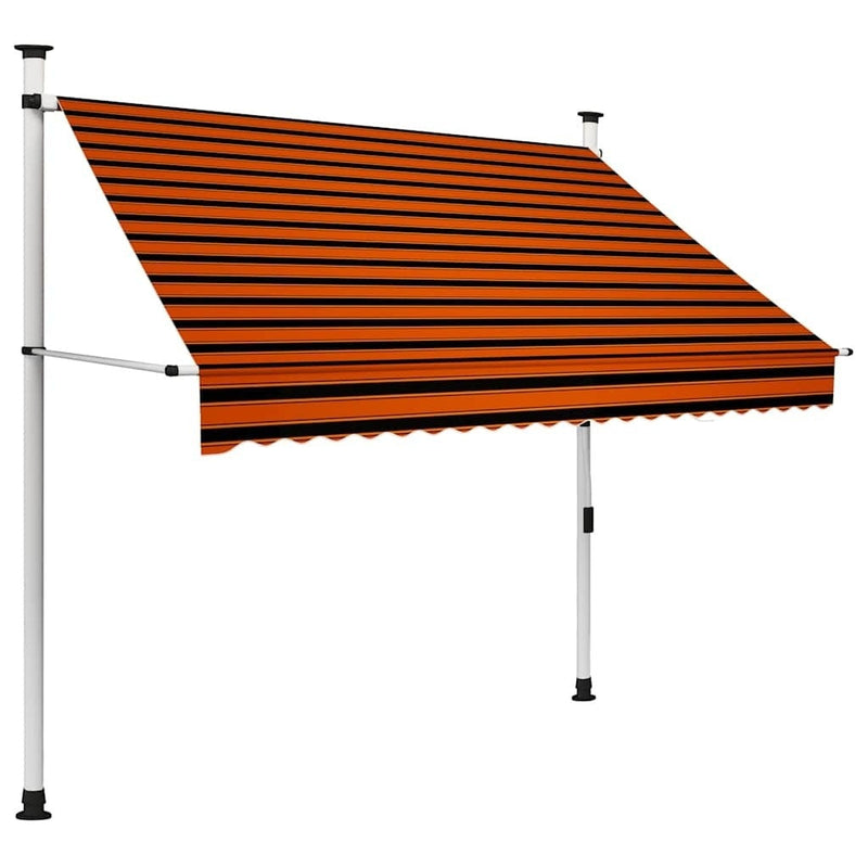 Tenda da Sole Retrattile in Poliestere 200 cm Arancione e Marrone - Image 73 of 222