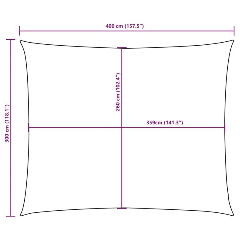 vidaXL Toldo Vela Rectangular de Tela Oxford Recubierta de PU 3x4 m Antracita - Image 65 of 250