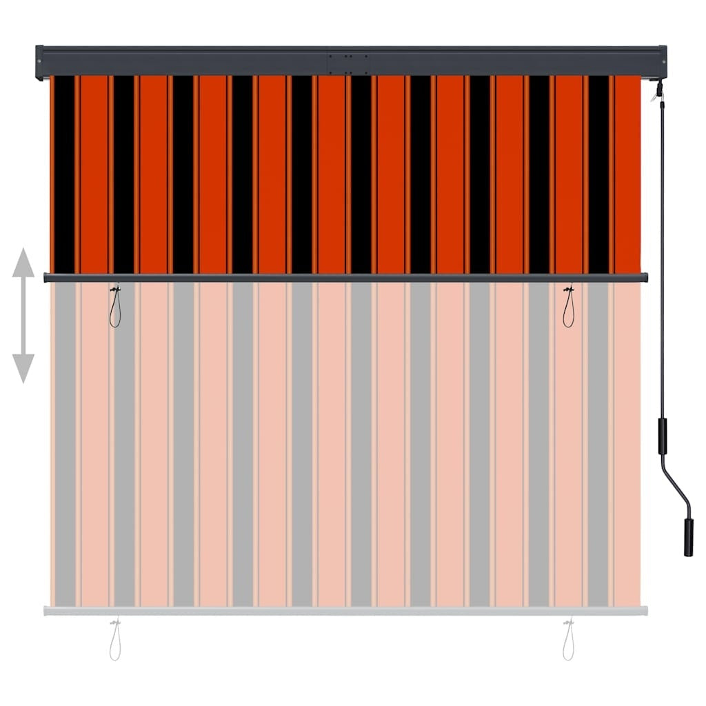 Tenda a Rullo per Esterni con Rivestimento PA 160×250 cm Arancione e Marrone - Image 44 of 250