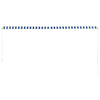 Tenda da Sole Retrattile Manuale 350×150 cm Blu e Bianco - Image 48 of 250
