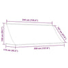 Tenda da Sole Retrattile Manuale 350×150 cm Blu e Bianco - Image 51 of 250