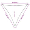 Parasole a Vela Oxford Triangolare 5×5×5 m Nero - Image 35 of 250