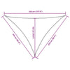 Parasole a Vela in Tessuto Oxford Triangolare 2,5×2,5×3,5 m Verde Scuro - Image 25 of 250