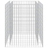 Gabbione Letto Rialzato in Acciaio Zincato 90×90×100 cm Argento - Image 32 of 250