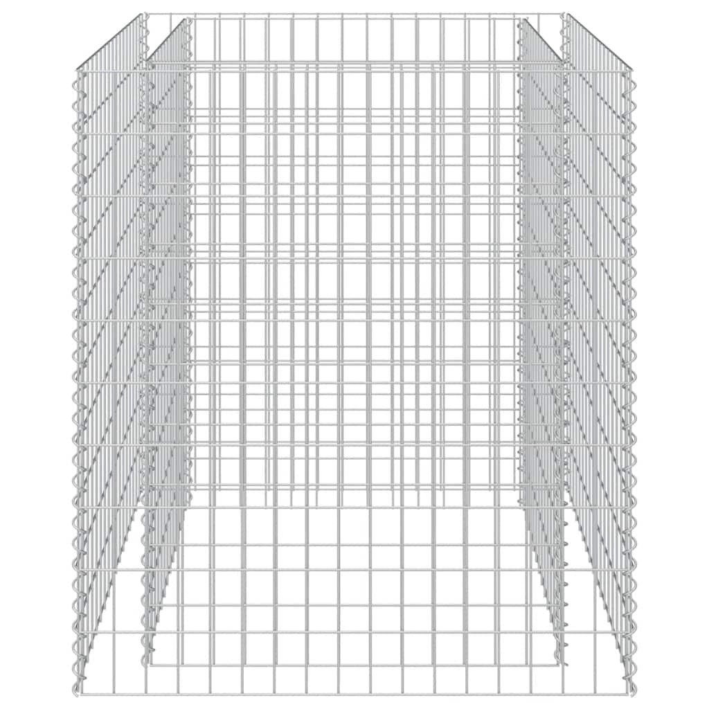 Gabbione Letto Rialzato in Acciaio Zincato 90×90×100 cm Argento - Image 32 of 250