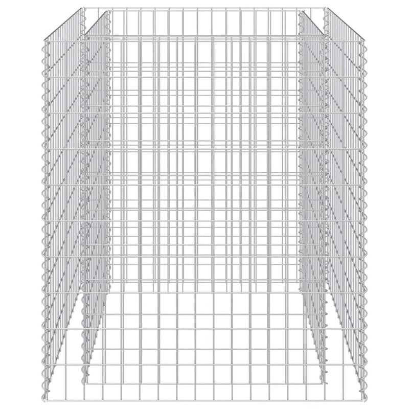 Gabbione Letto Rialzato in Acciaio Zincato 90×90×100 cm Argento - Image 32 of 250