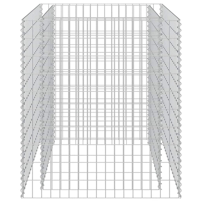 Gabbione Letto Rialzato in Acciaio Zincato 90×90×100 cm Argento - Image 34 of 250