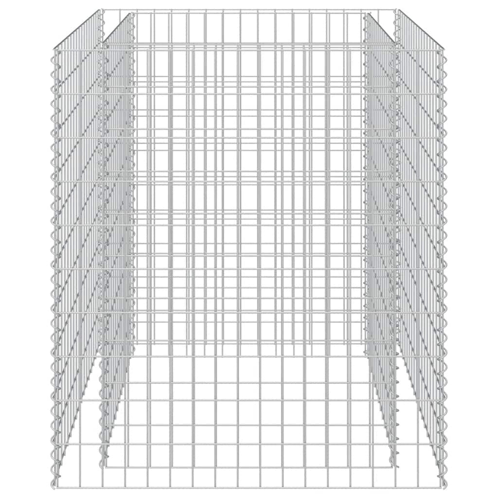 Gabbione Letto Rialzato in Acciaio Zincato 90×90×100 cm Argento - Image 38 of 250