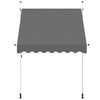 Tenda da Sole Retrattile Manuale Poliestere Rivestito PU 200 cm Antracite - Image 31 of 250