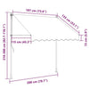 Tenda da Sole Retrattile Manuale Poliestere Rivestito PU 200 cm Antracite - Image 41 of 250