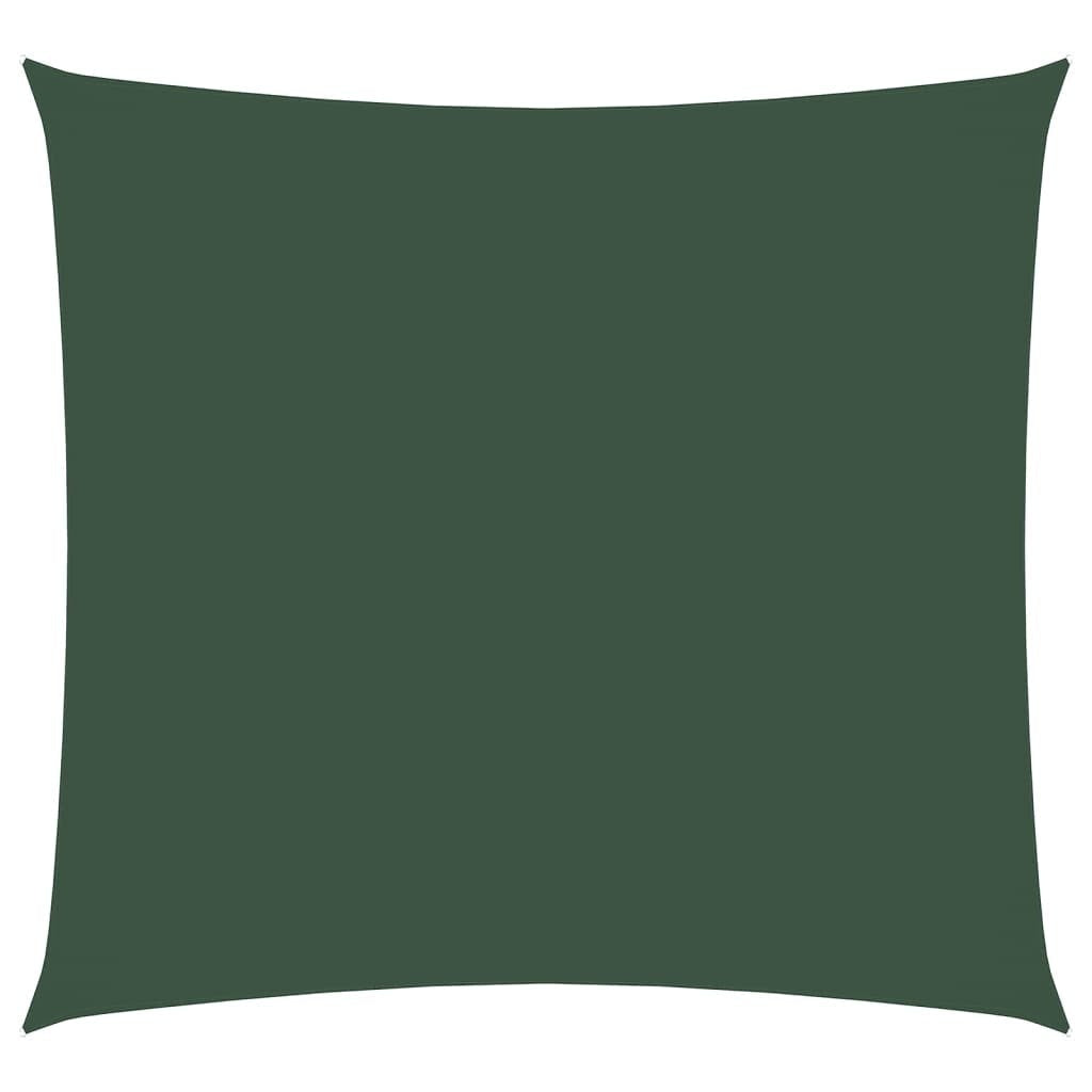 vidaXL Toldo vela cuadrado de tela Oxford 4,5x4,5 m Verde Oscuro - Image 175 of 221