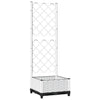 Fioriera da Giardino con Graticcio in PP 40×40×121,5 cm Bianco - Image 37 of 250