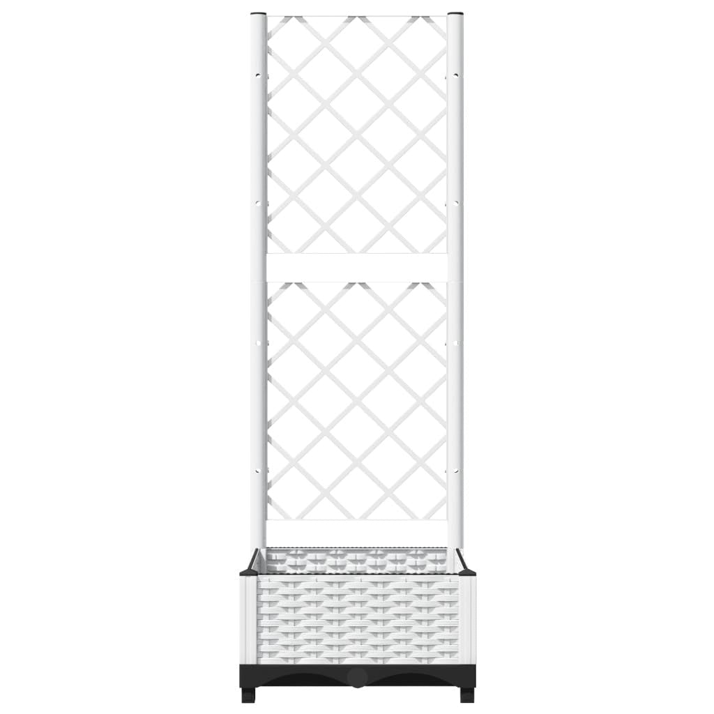 Fioriera da Giardino con Graticcio in PP 40×40×121,5 cm Bianco - Image 41 of 250