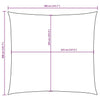 Vela parasol cuadrada vidaXL de tejido Oxford 3,6x3,6 m Azul - Image 88 of 250