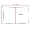 Toldo Vela Rectangular vidaXL de Tejido Oxford Revestido de PU 3,5x5 m Marrón - Image 101 of 222