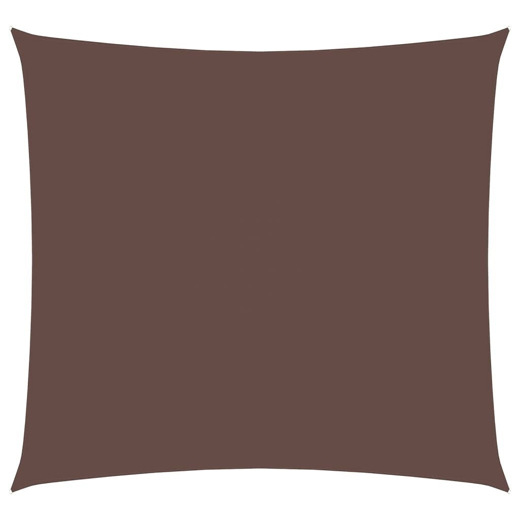 vidaXL Oxford Fabric Sun Shade Sail 4x4 m Brown - Image 102 of 250