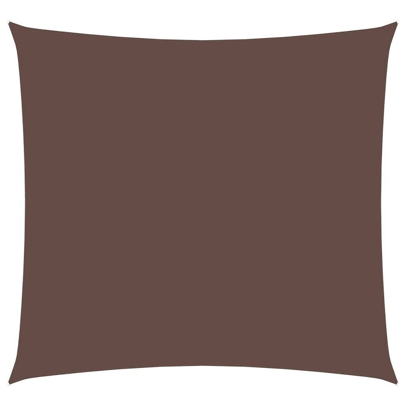 vidaXL Oxford Fabric Sun Shade Sail 4x4 m Brown - Image 114 of 250