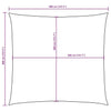 vidaXL Oxford Fabric Sun Shade Sail 4x4 m Brown - Image 136 of 250