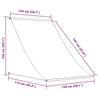 vidaXL Retractable Awning, Steel and Polyester, 150x150 cm, Blue and White - Image 137 of 250