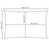 Parasole a Vela Oxford con Rivestimento in PU Rettangolare 5×8 m Antracite - Image 82 of 250