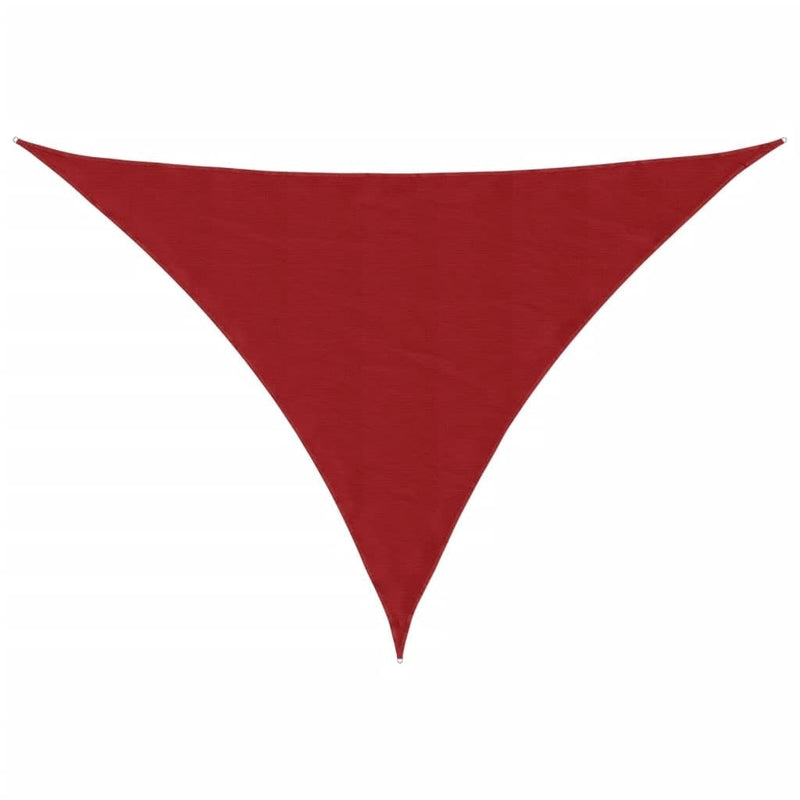 Parasole a Vela Triangolare in Tessuto Oxford Rivestito in PU 3×4×4 m Rosso - Image 85 of 250