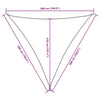 Parasole a Vela Oxford Triangolare 5×5×5 m Nero - Image 49 of 250