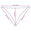 Parasole a Vela Oxford Triangolare 3×3×4,24 m Bianco - Image 101 of 250