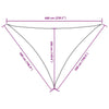 Parasole a Vela Oxford Triangolare 5×5×6 m Bianco - Image 118 of 250