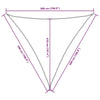 Parasole a Vela Tessuto Oxford Triangolare 5×5×5 m Verde Scuro - Image 76 of 250