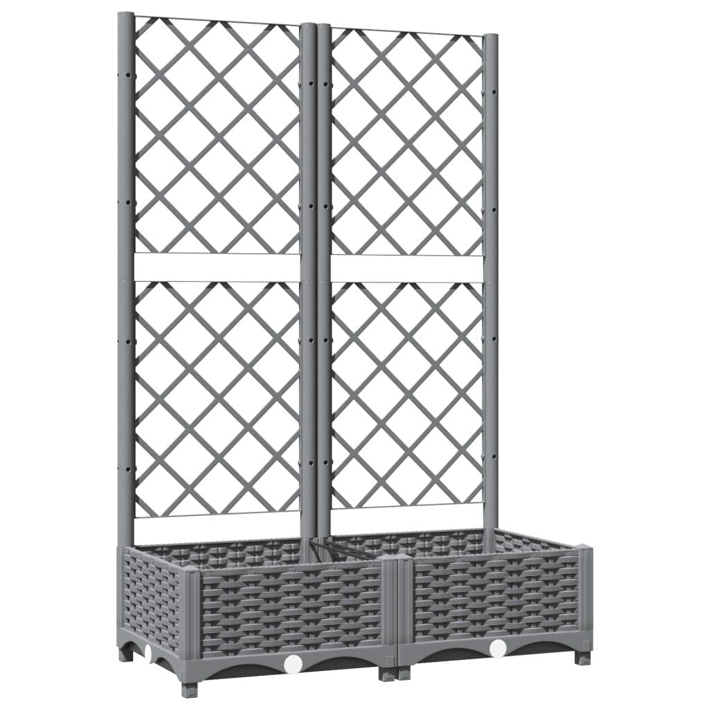 Fioriera da Giardino e Graticcio Grigio Chiaro 80×40×121,5cm PP - Image 118 of 250