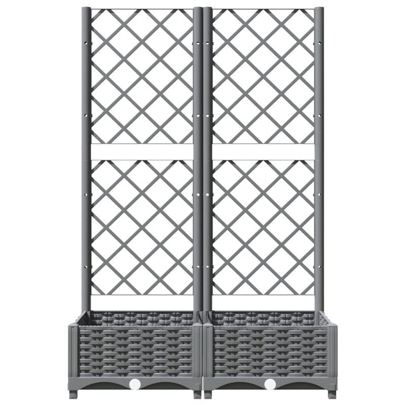 Fioriera da Giardino e Graticcio Grigio Chiaro 80×40×121,5cm PP - Image 119 of 250