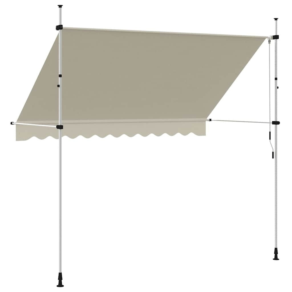 Tenda da Sole Retrattile Manuale 300 cm Crema con Telaio in Acciaio - Image 93 of 250