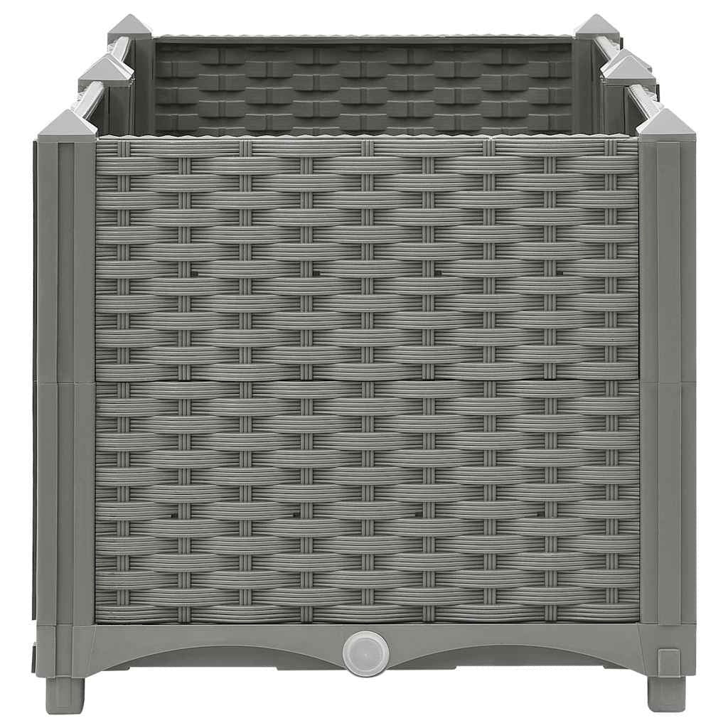 vidaXL Raised Garden Bed 80x40x38 cm Polypropylene - Image 169 of 250