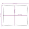 Parasole a Vela Oxford Rettangolare 2,5×3,5 m Gialla - Image 121 of 250