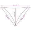 Parasole a Vela in Tessuto Oxford Triangolare 2,5×2,5×3,5 m Verde Scuro - Image 37 of 250