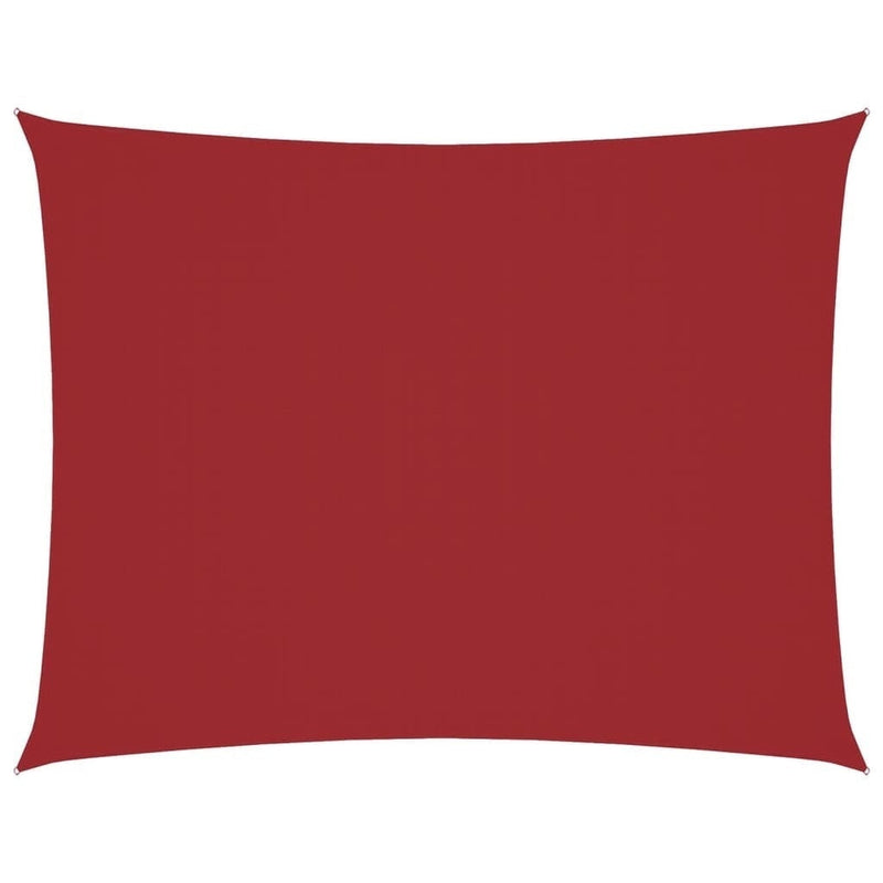 vidaXL Toldo de Vela Rectangular Tejido Oxford 5x7m Rojo - Image 121 of 232