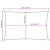 Parasole a Vela Rettangolare Rivestito in PU Oxford 2,5×5 m Marrone - Image 125 of 250