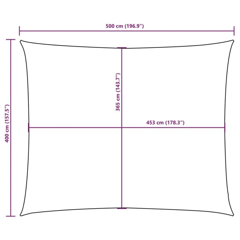Parasole a Vela Oxford Rettangolare 4×5 m Marrone - Image 246 of 250