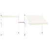 Tenda da Sole Retrattile Manuale 300 cm Crema con Telaio in Acciaio - Image 140 of 250