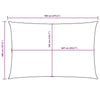 Parasole a Vela in Tessuto Oxford 4×7 m Rettangolare Blu - Image 132 of 250