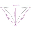 Parasole a Vela Oxford Triangolare 3,5×3,5×4,9 m Blu - Image 137 of 250